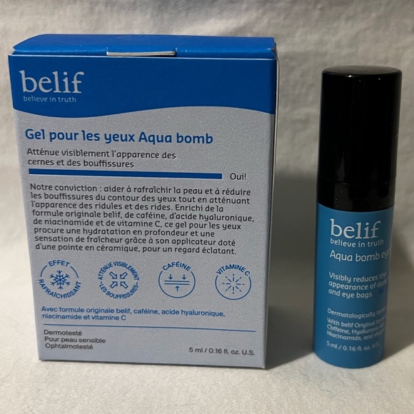 💦NWT💦 BELIF Aqua Bomb Depuffing Eye Gel with Caffeine + Hyaluronic Acid 5ml - Picture 3 of 9